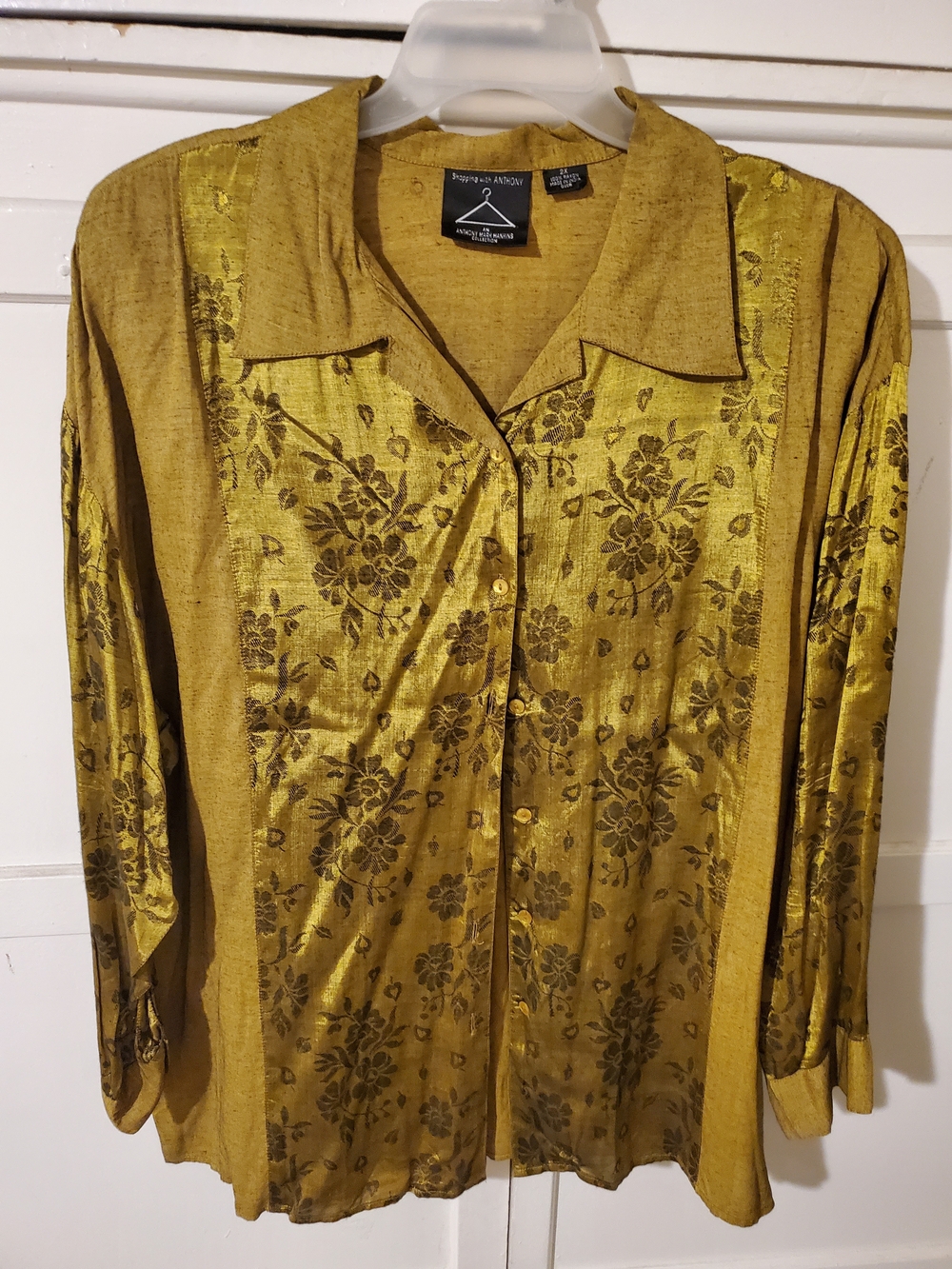 Shopping By Anthony Mustard Yellow Collared Shirt And Pleated Skirt Set